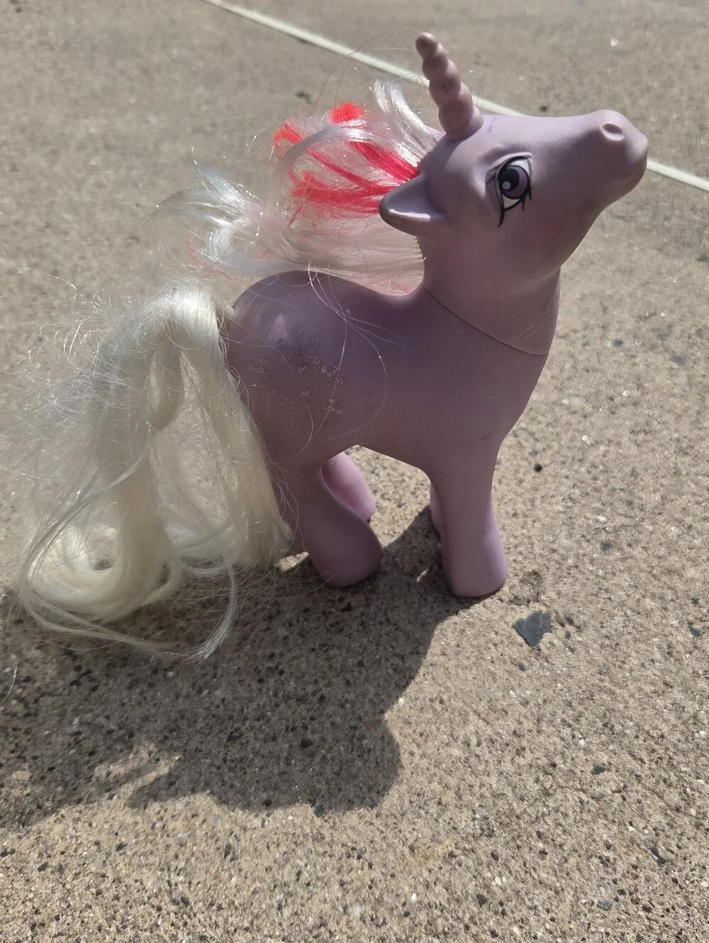 1984 Hasbro My Little Pony G1 Powder Unicorn Collectible Toy Figure